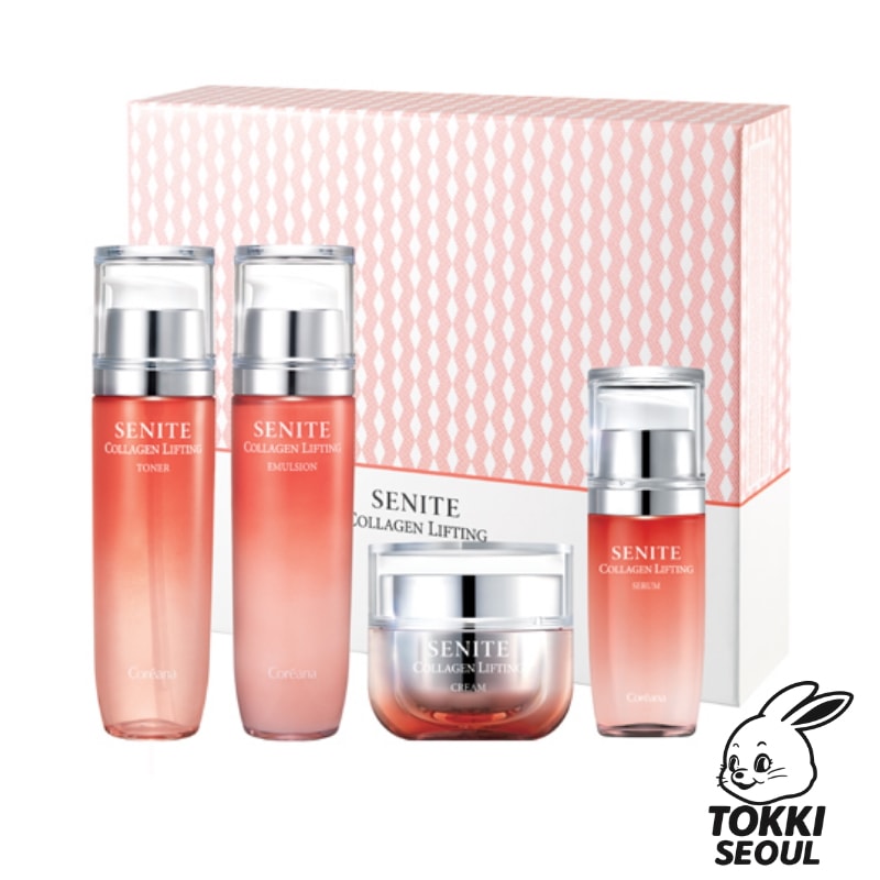 セニッテ コラーゲンリフティング 化粧水150mL + 乳液150mL + セラム90mL 3種セット 保湿 ハリ 弾力 スキンケア