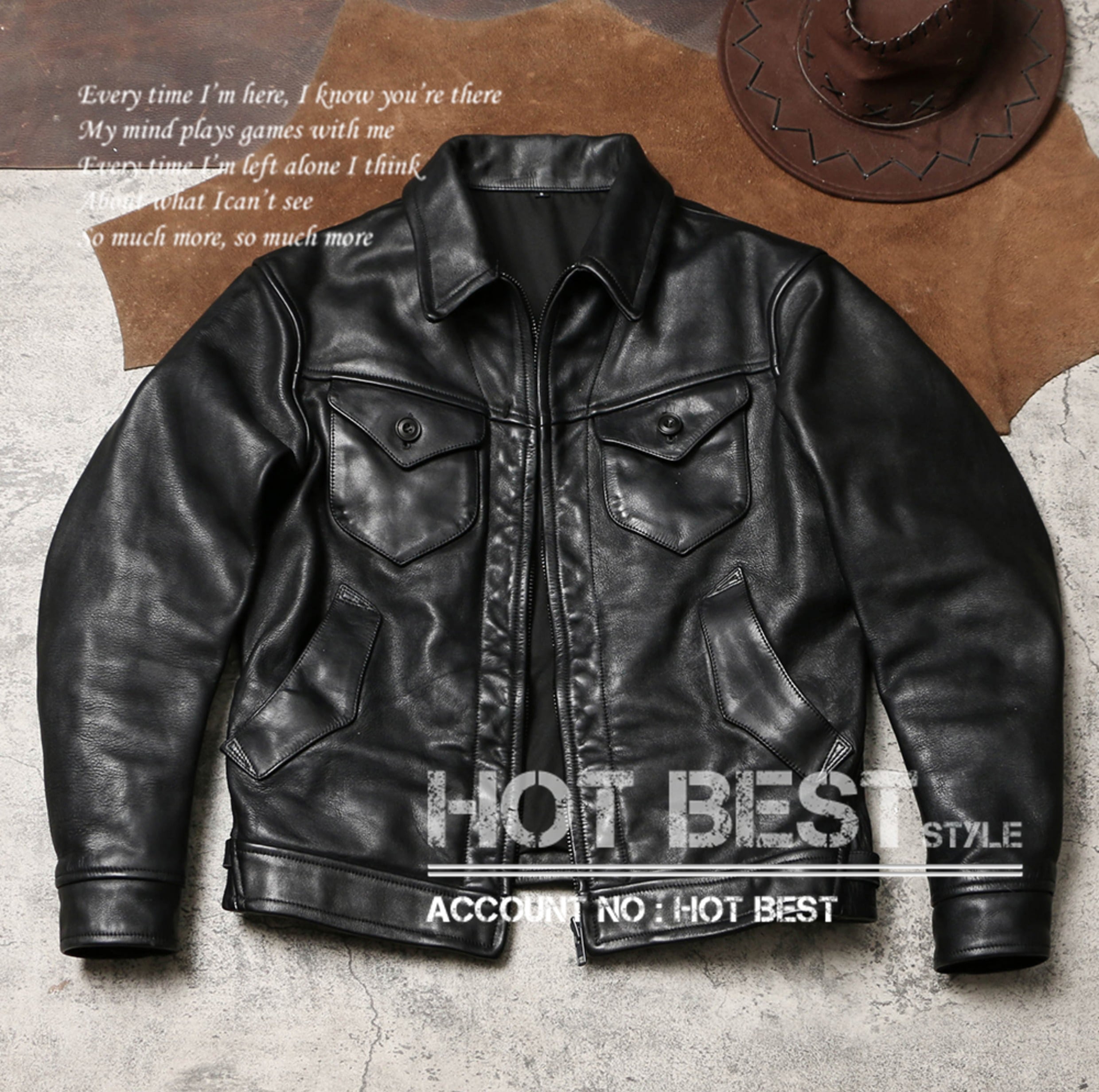 最高峰 1.5mm カウハイド 30sスタイル メンズ 革ジャン ギフト シングルライダース レザージャケット 植物鞣し 染料仕上げ 牛革