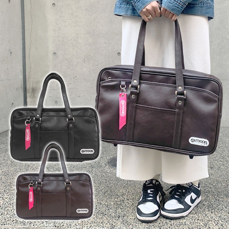 スクールバッグ トート 通学 通学バッグ スクールバック スクバ バッグ 黒 高校生 大容量 中学生 ユニセックス トートバッグ 学生 通学カバン