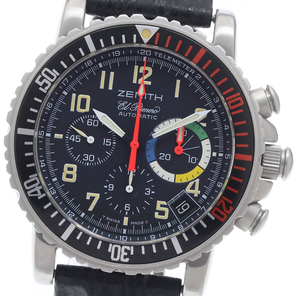 ゼニス ZENITH 01.0480.405 エルプリメロ レインボーフライバック クロノグラフ 自動巻き メンズ _953382【中古】