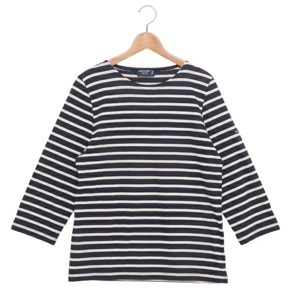 Tシャツ カットソー ガラテア ネイビー ベージュ レディース ST.JAMES 4131