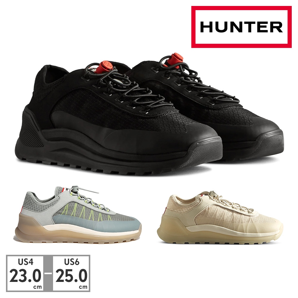 HUNTER スニーカー レディース トラベル WFF1100REN ハンター WOMENS TRAVEL TRAINER 防水