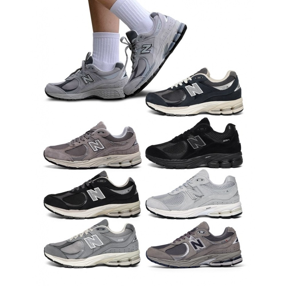 New Balance 2002 スニーカーユニセックスグレー/ネイビー/ブラックもう1つお選びください