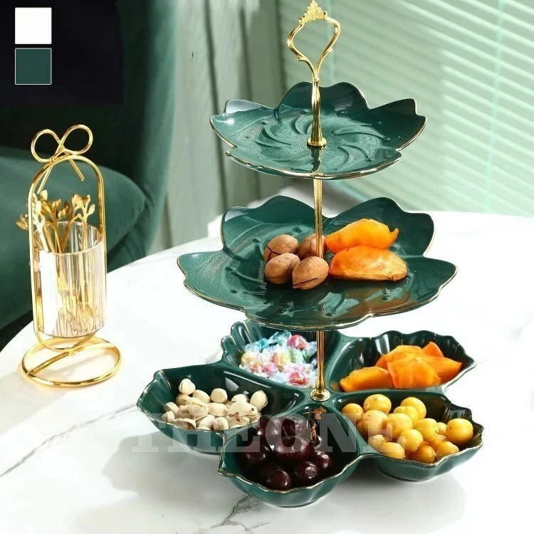 食器 キッチン雑貨 カトラリー デザートプレート アフタヌーンティースタンド 2段 3段 花型 ラウ1442 4,934円