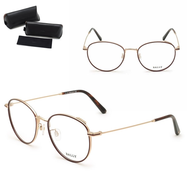 フレーム BY5034H/V-071-52 フレーム メガネ 眼鏡 フレームのみ ノーズパッド メンズ レディース バーガンディ ローズゴールド