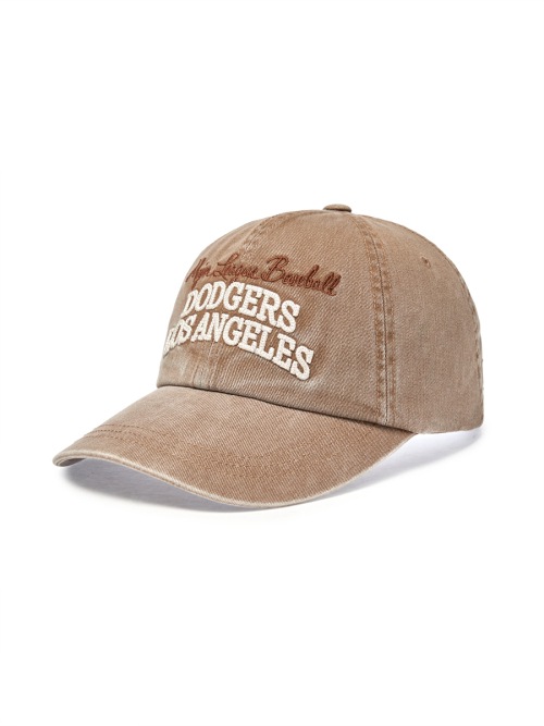 【MLB】 VINTAGE COLOR WASHING UNSTRUCTURED BALL CAP LA D.BEIGE キャップ 正規品