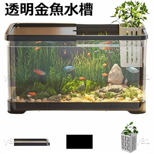 Qoo10] 水槽セット 透明 メダカ 金魚 水槽 金