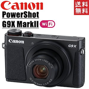 PowerShot G9X MarkII パワーショット ブラック コンデジカメラ 中古