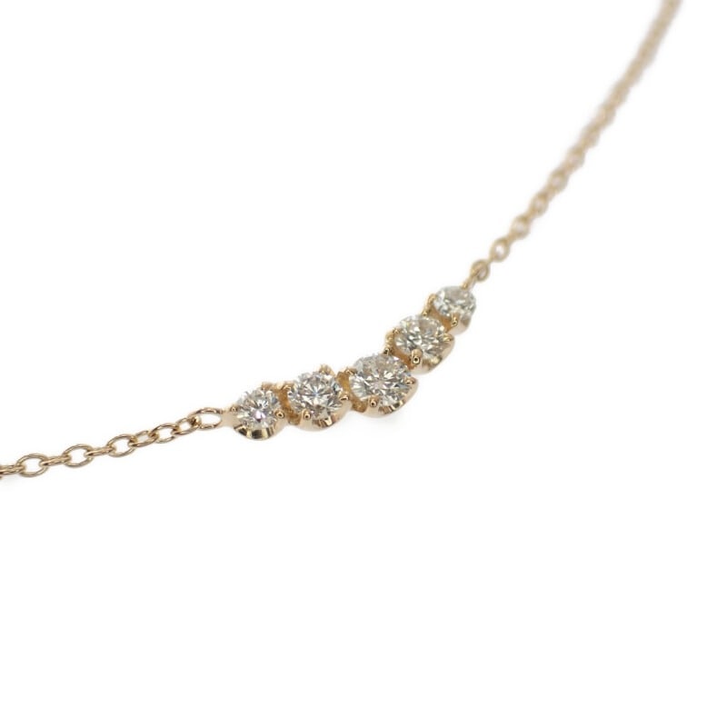 【other】otherWISP ウィスプ K18YG ダイヤモンドカーブ ネックレス K18イエローゴールド ダイヤモンド レディース 29,868円