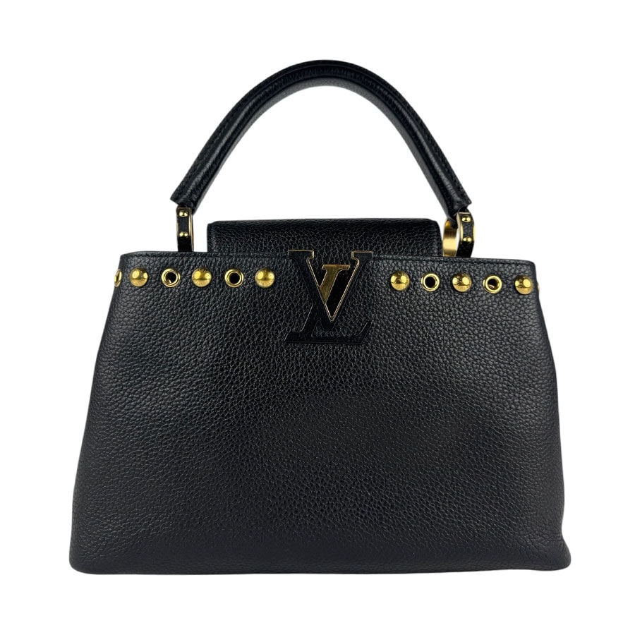 ルイ ヴィトン LOUIS VUITTON ハンドバッグ ショルダーバッグ カプシーヌPM レザー ブラック レディース z6649
