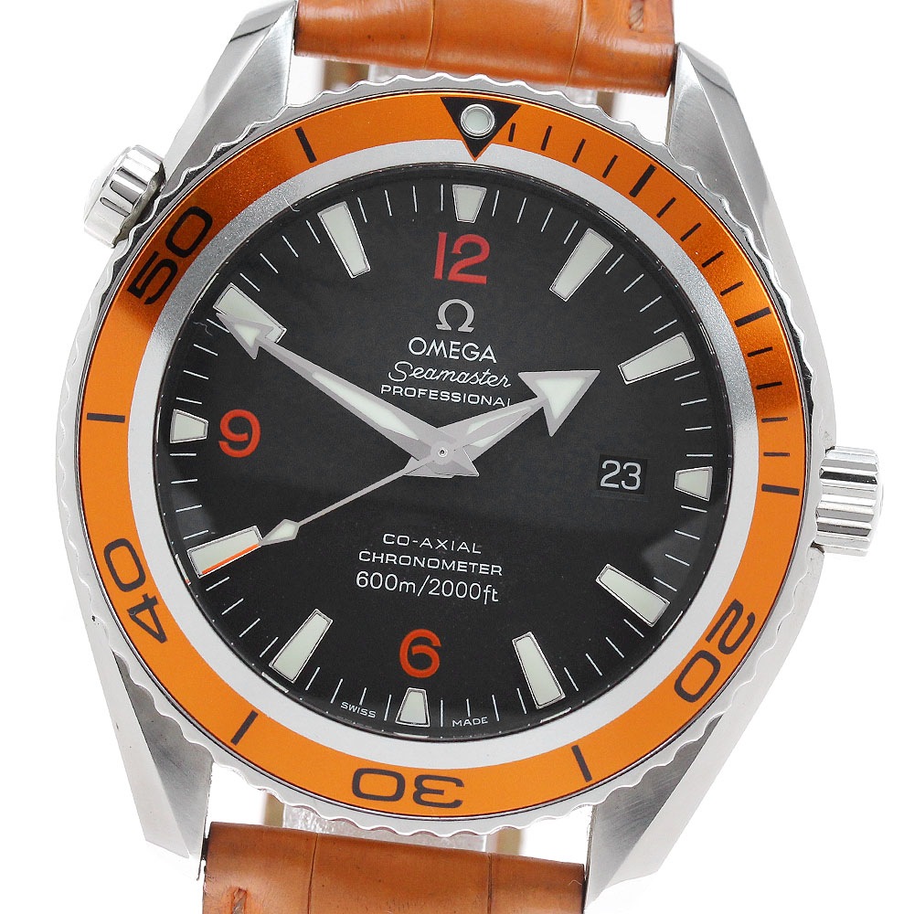 オメガ OMEGA 2908.50.38 シーマスター プラネットオーシャン コーアクシャル 自動巻き メンズ 保証書付き_831819【中古】