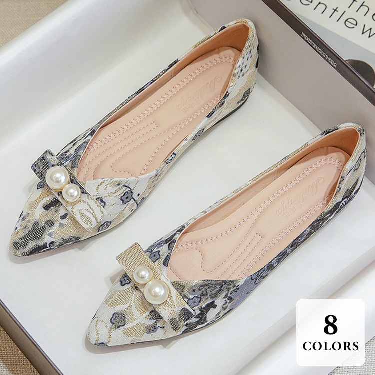 バレエシューズ フラットシューズ パンプス ぺたんこ ローヒール 履きやすい 歩きやすい 脱げない