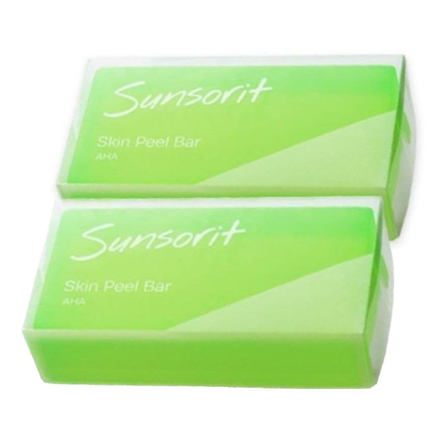 【2個セット】サンソリット スキンピールバー 緑 AHA 135g