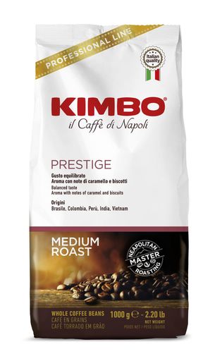 キンボ(KIMBO)コーヒー豆 エスプレッソ イタリア(ミディアムロースト アラビカ70% ロブスタ30%)プレステージ 1KG