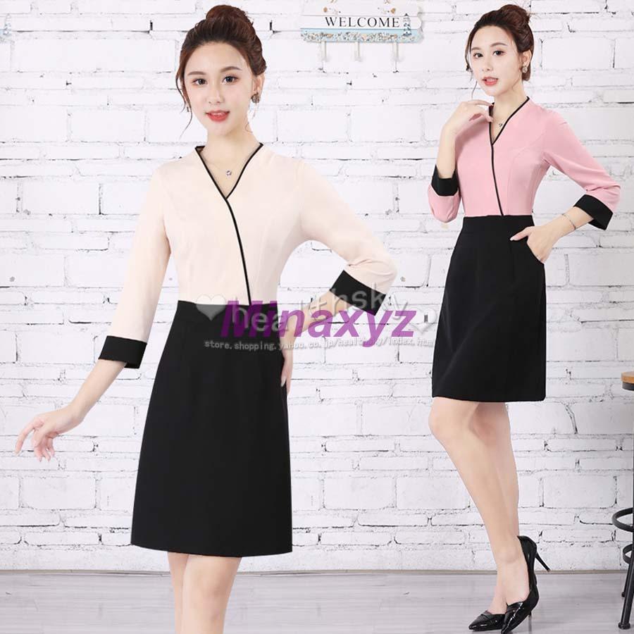 ユニフォーム エステ サロン レディース 女性 制服おしゃれ 半袖 七分袖 長袖ジャケット (エステ ネイル 美容 サロン 歯科衛生士 系 制服 ユニフォーム )