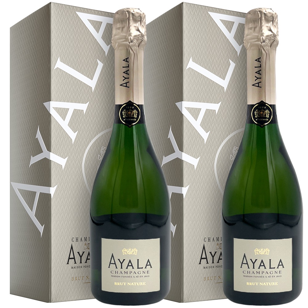 正規品 アヤラ ブリュット ナチュール 2本セット 750ml / フランス シャンパーニュ 箱付き Ayala Brut Nature