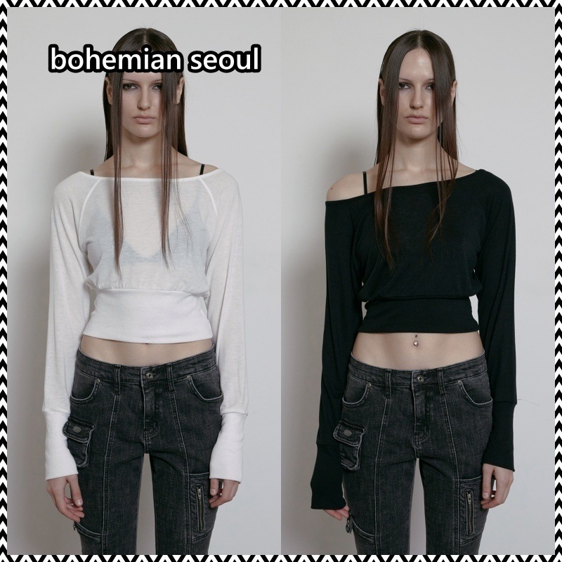 bohemian seoul ESSENTIAL BOAT NECK LONG SLEEVE