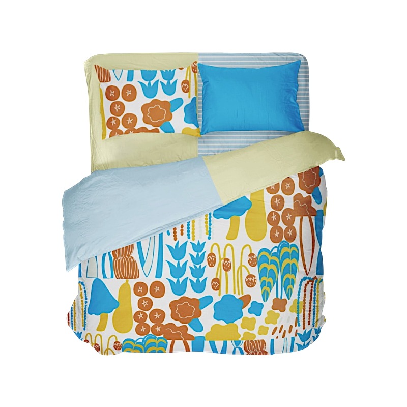 シームレスベディング PLAYFUL MUSE YELLOW 公式正規品 ベディング 布団カバー 枕カバー ギフト付き 感性インテリア 可愛い 韓国雑貨 韓国インテリア 11,648円