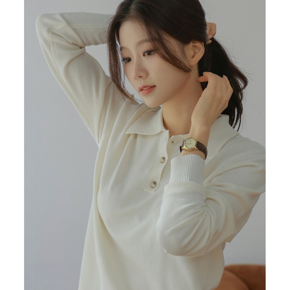 フレンチシック [2パック] リーズメリノウールソフトテンションニットカラティ