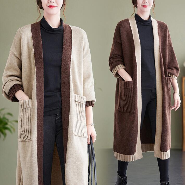 ニット カーディガン レディース アウター ニットカーデ 羽織り コート　トップス ロングカーディガン ゆるニット ロング 防寒対策 ゆったり 秋冬 長袖 大きめ　無地今日は30パーセント
