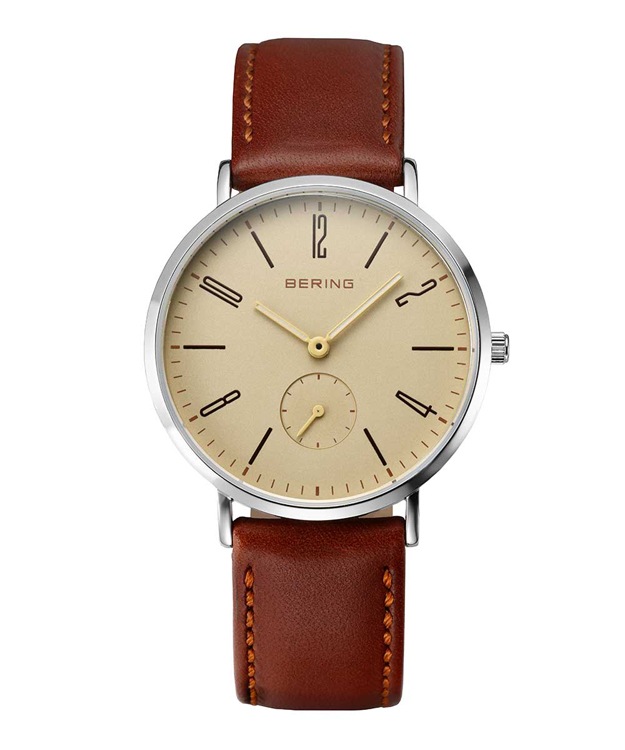 BERING 【国内正規品】Classic Scandinavian Small second ＆ Leather クオーツ　ユニセックスタイプ 14036-509-J