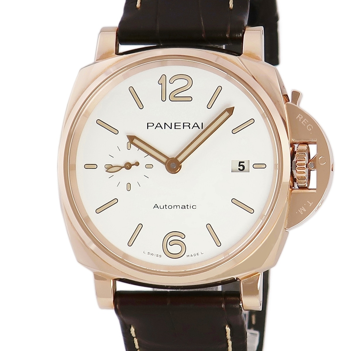 ルミノール ドゥエ PAM01042 W番 自動巻き メンズ W番 K18RG無垢 ホワイト 白 スモセコ 3年保証 2,175,360円