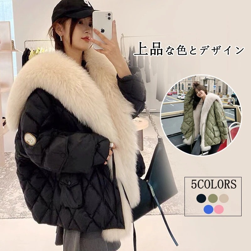 AWアウターファーコートアウター保温中綿ジャケット厚秋冬毛皮コートゆったりトップス