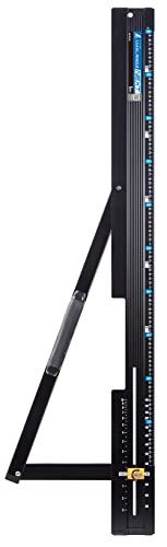 サイズ：1m シンワ測定(Shinwa Sokutei) 丸ノコガイド定規 たためるエルアングル N