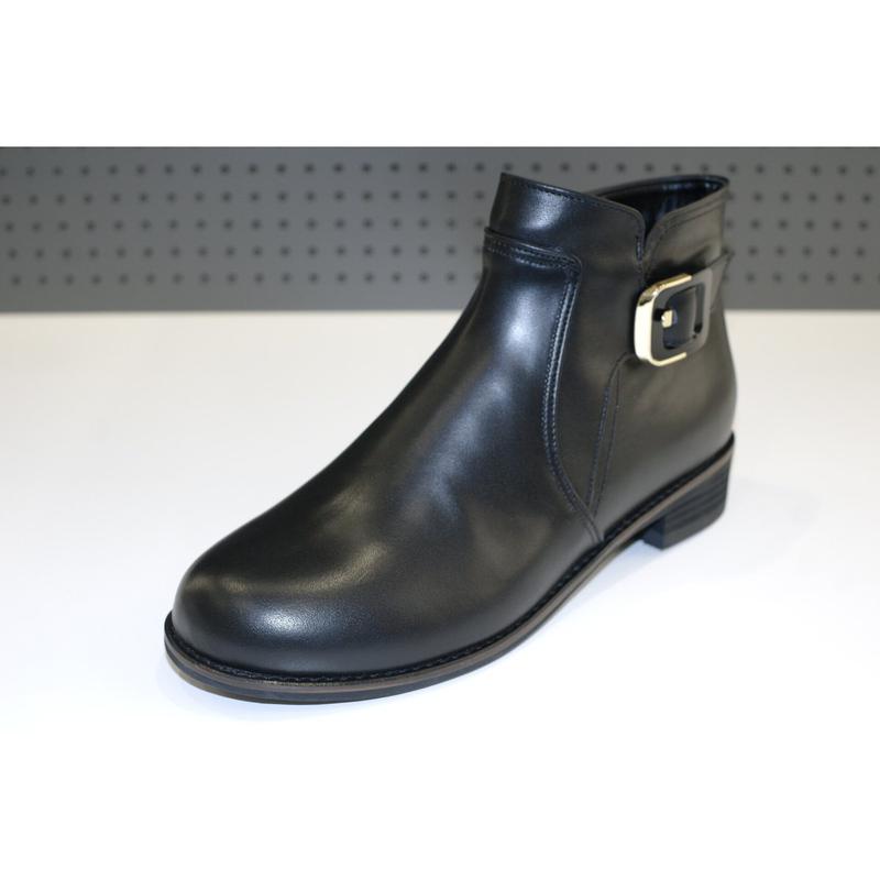 女性バックル装飾アンクルブーツ 112446007KJ