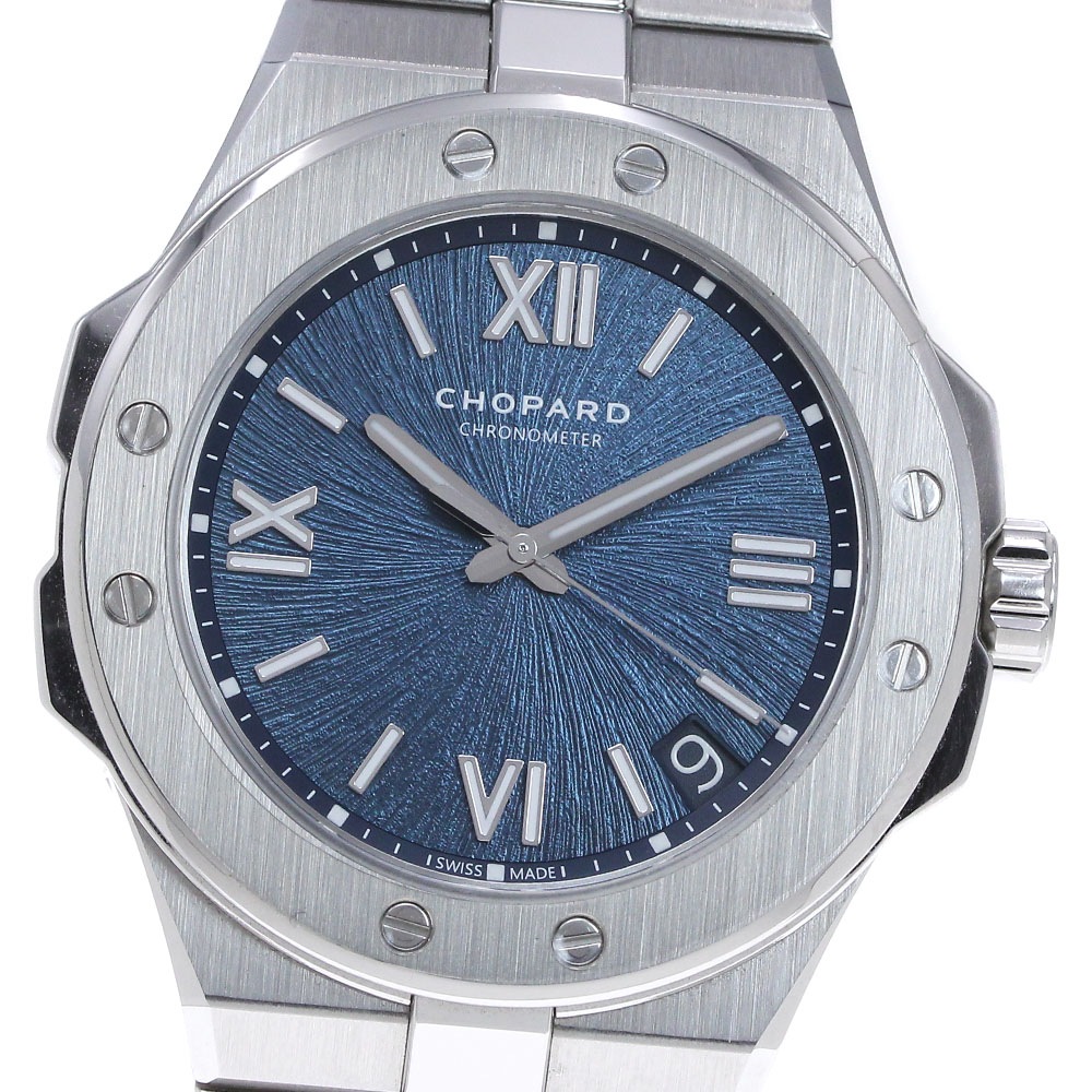 ショパール Chopard 298600-3001 アルパインイーグル デイト 自動巻き メンズ 極美品 箱付き_848143【中古】
