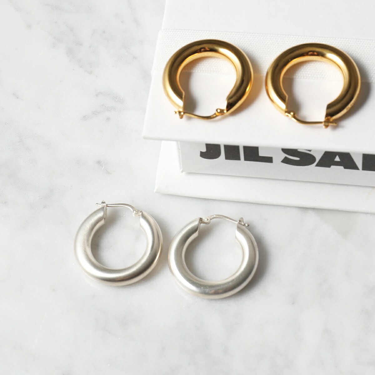 JIL SANDER ジルサンダー フープピアス CLASSIC EARRINGS 2 クラシック J11VG0002 J12001 P4865 レディース アクセサリー カラー2色