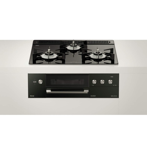 RHS31W30E11RCABW-13A ピアノブラック DELICIA(デリシア) [ビルトインガスコンロ (都市ガス用3口左右強火力タイプ幅60cm)]