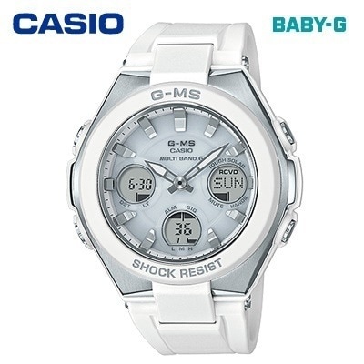 カシオ 腕時計 CASIO BABY-G レディース 10気圧防水 耐衝撃構造 電波時計 タフソーラー MSG-W100-7AJF 2017年10月発売モデル 【送料無料】