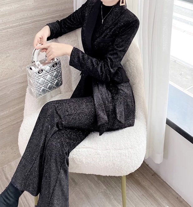 レディース トップス ジャケット パンツ ボトムス セットアップ テーラードジャケット ロングパンツ ツーピーストップス フルレングス セミフレア スリム 細身 ブーツカット おしゃれ かっこいい 9,988円