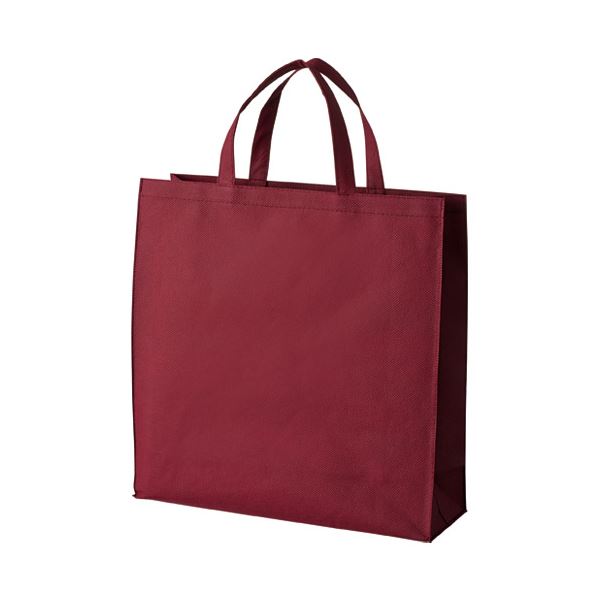 （まとめ） スマートバリュー 不織布手提げバッグ小10枚ワイン B450J-WN(×10セット)