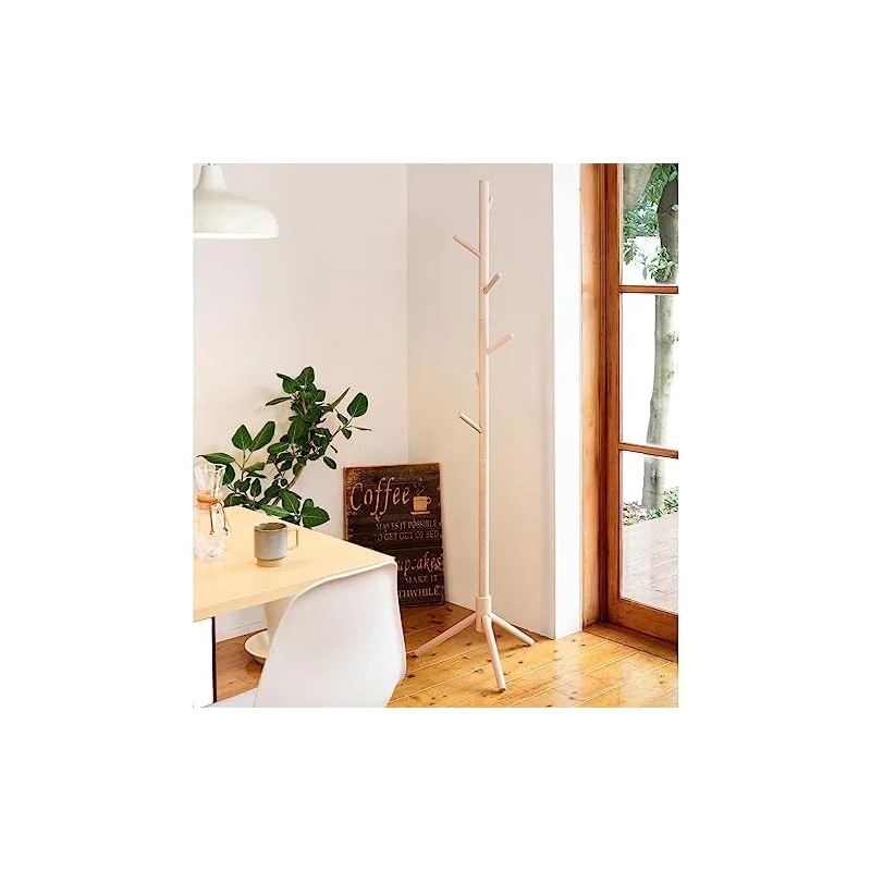 【即納】[山善] ハンガーラック ポールハンガー (木製) 高さ調節可能 幅45奥行40高さ124.5/174.5cm 衣類収納 コートハンガー 組立品 ホワイトウォッシュ STPH-6(WW)