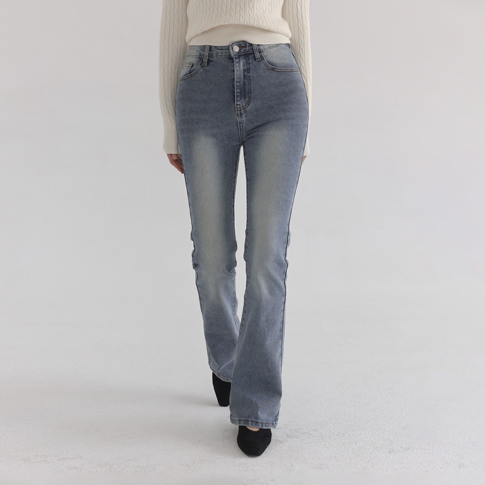 S-2XL/機長オプション コントニースパンウォッシュ ブーツカットデニムパンツ