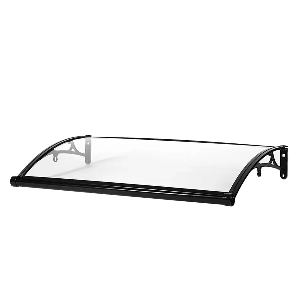 【国内即日発送】【TYPE A 64*123cm 透明】雨よけ 屋根庇 雪対策 ひさし 組立が簡単 雨よけ 雪よけ テラス 玄関 梅雨対策 住宅用 パティオ日除け 後付け 雨雪パネルをミュート ブラケ