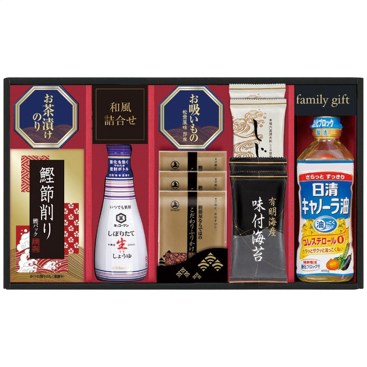 キッコーマン搾りたて生しょうゆバラエティギフト EU-40B 9244-043 鰹節 お吸い物 のり 味付け海苔 ギフト 詰め合わせ のし無料 ラッピング無料 内祝い 出産内祝い A31 4,501円