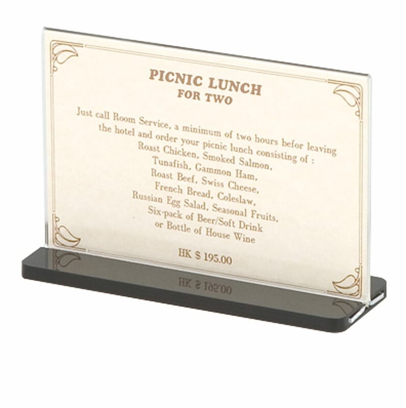 （まとめ買い）シンビ ESS-3/B スライドメニュースタンド 小 [x3]