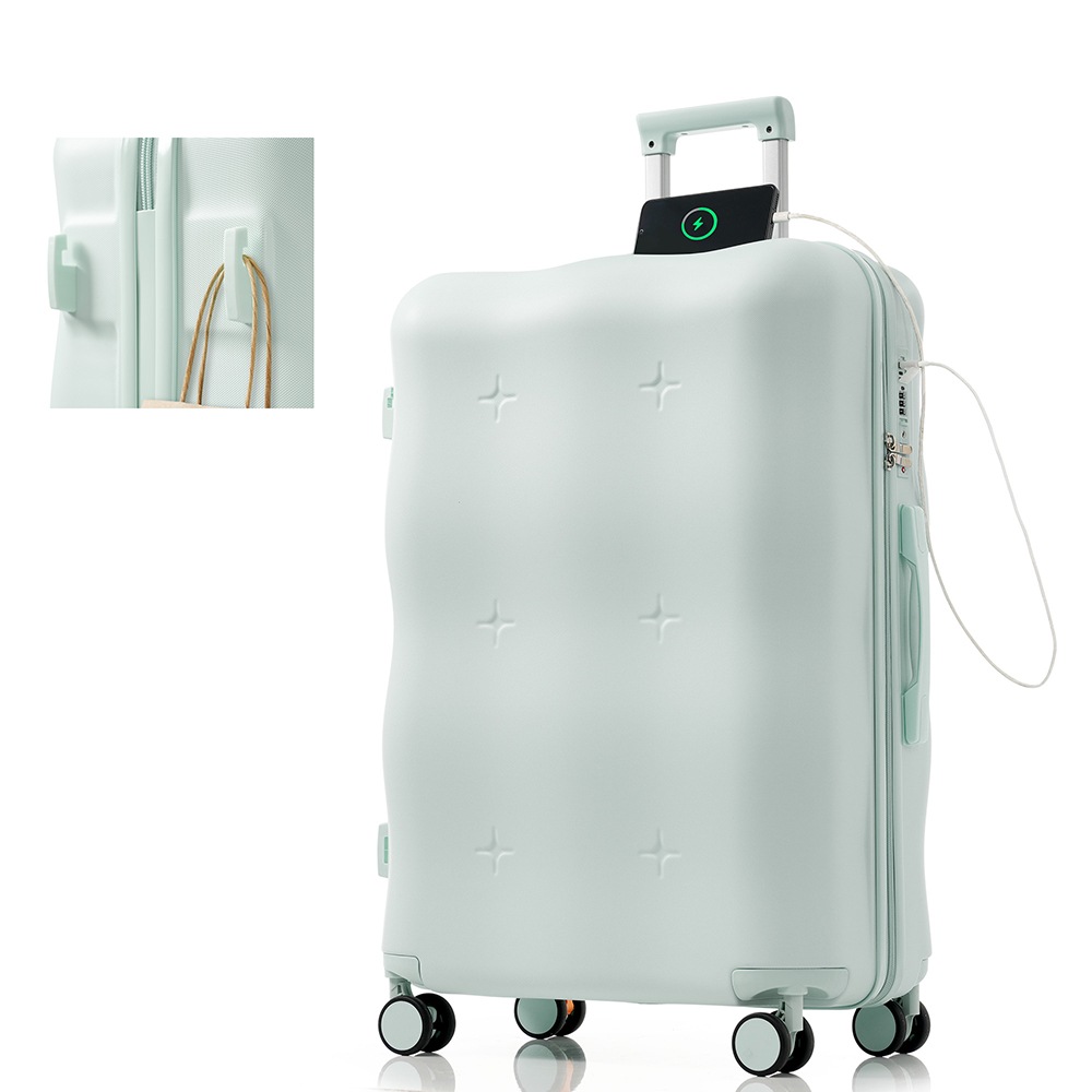 スーツケース キャリーバッグ キャリーケース Mサイズ 小型 超軽量 ファスナー式 TSAロック搭載 フック機能付き 360度回転 旅行 おしゃれ 人気色 7,392円