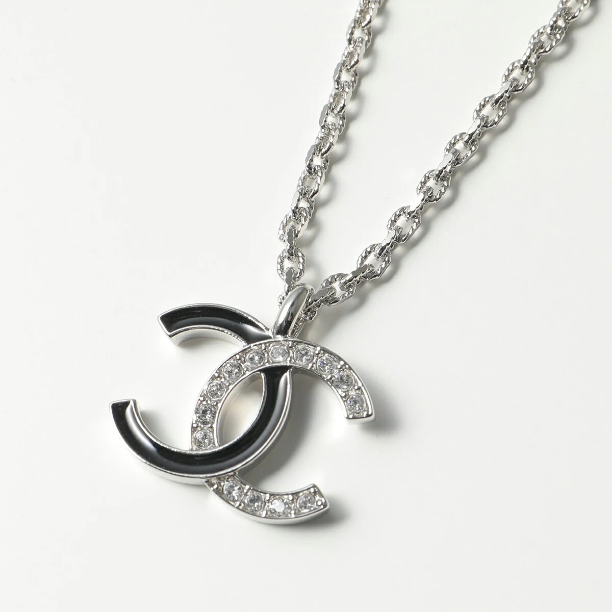 CHANEL シャネル ネックレス ABF793 B20581 レディース チョーカー チェーン メタル ラインストーン ココマーク CCマーク U0944