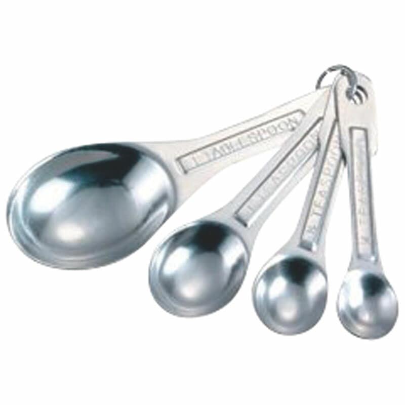 （まとめ買い）久保寺軽金属工業所 FK アルミ計量スプーン 4本組 [x3]