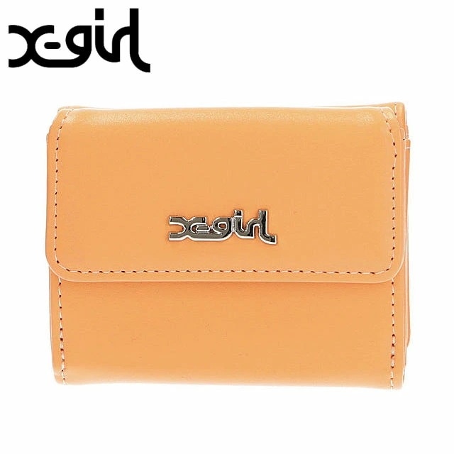 フェイクレザー ミニ ウォレット [105251054004] レディース Xgirl 三つ折り ミニ財布 ORANGE 正規取扱店