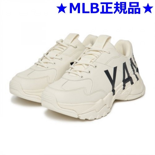 MLB公式正規品 BigBall Chunky P メガ NY (White) 韓国 スニーカー チョンキー チャンキー