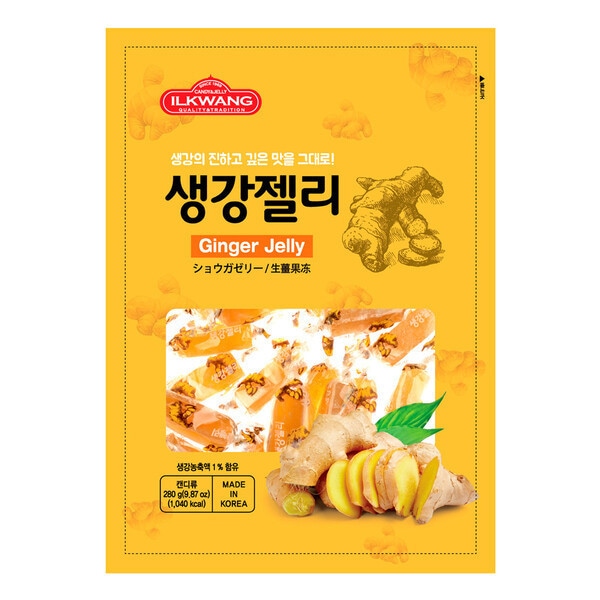 日光製菓 生姜ゼリー 280g 10個