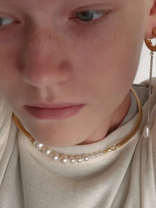 Spiny Pearl Wire Choker 韓国コスメ 韓国ブランド レディースファッション アクセサリー ピアス 指輪 イヤリング 韓国人気 アイドル