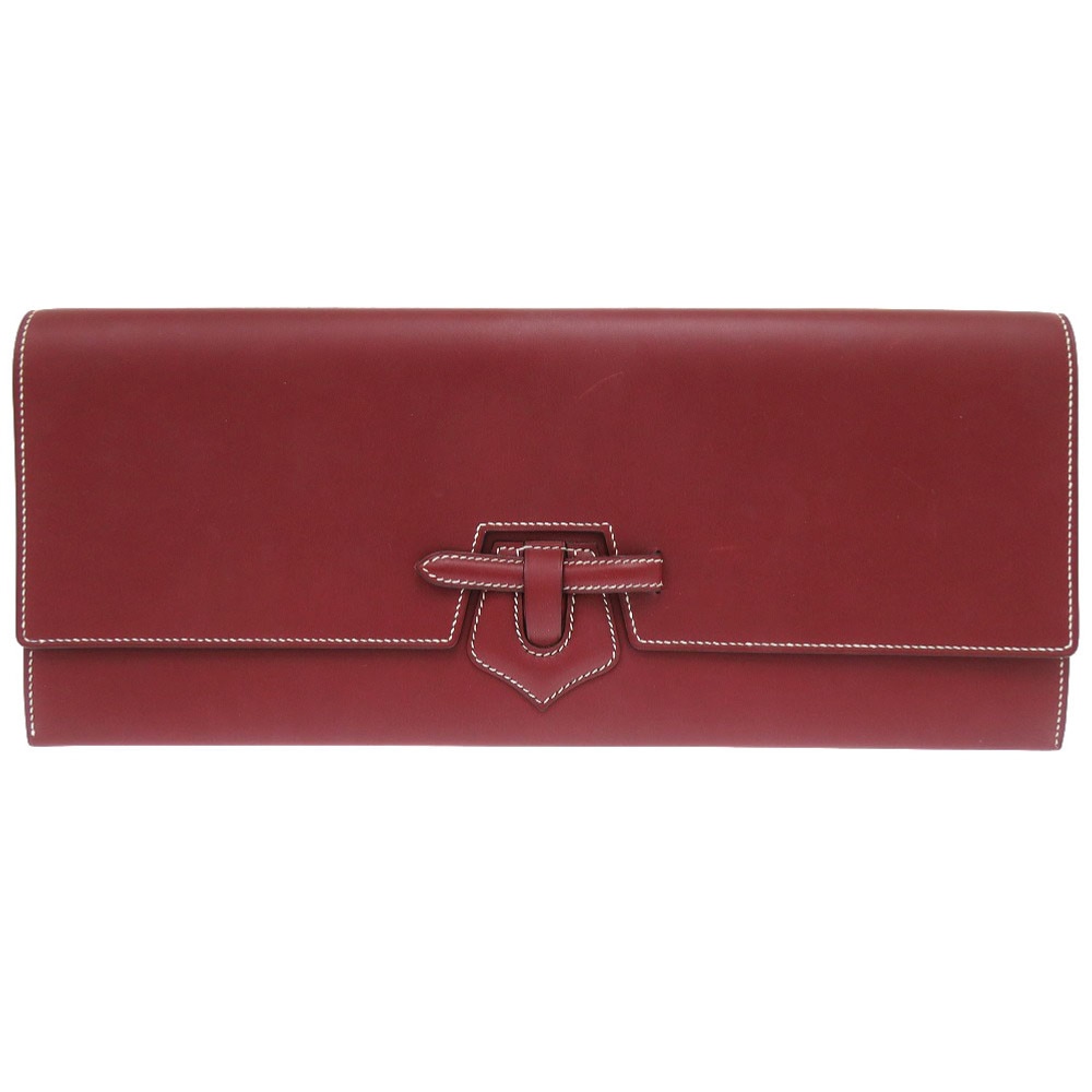 美品 クラッチバッグ ヴォーシャモニー/ヴォーシャモニー ルージュアッシュ J刻印 0473【中古】 ユニセックス