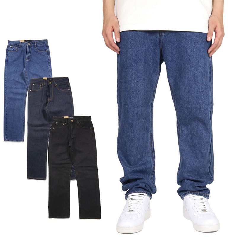 ノーベター デニムパンツ KNO-BETTA ストレートデニム メンズ ブランド 大きいサイズ おしゃれ 人気 黒