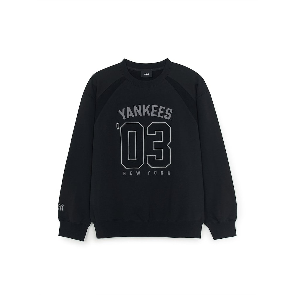 [MLB公式] バーシティスポーティブナンバーグラフィックスウェットシャツ NY (ブラック) QHHC3AMTV0254-50BKS